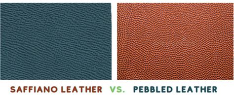 refined grain leather vs saffiano.